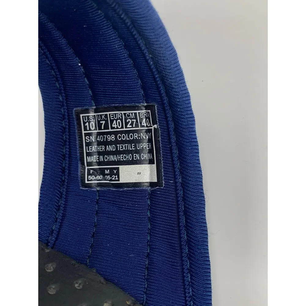 Skechers Reggae Trailway Sandals Slip On Toe Loop Black Blue Outdoor Women's 10